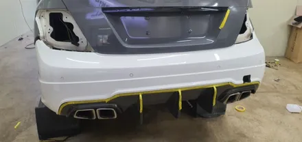 벤츠 C63 전체랩핑 #락그레이 #명진카스킨 / 일산,김포,파주