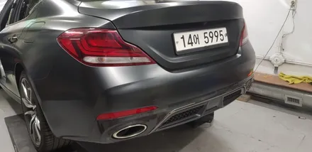 제네시스 G70 전체랩핑 #에이버리 #사틴블랙 / 일산,김포,파주