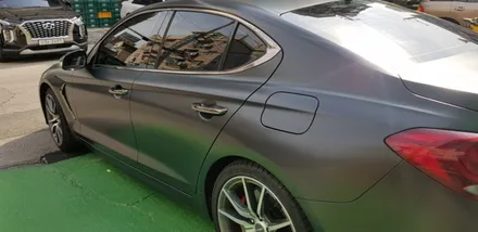 제네시스 G70 전체랩핑 #에이버리 #사틴블랙 / 일산,김포,파주