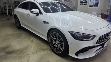 C63 전체랩핑 #사틴블랙 #명진카스킨 / 일산,김포,파주