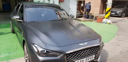 제네시스 G70 전체랩핑 #에이버리 #사틴블랙 / 일산,김포,파주