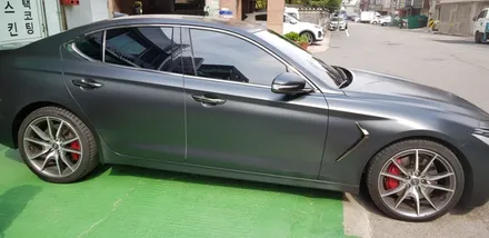 제네시스 G70 전체랩핑 #에이버리 #사틴블랙 / 일산,김포,파주