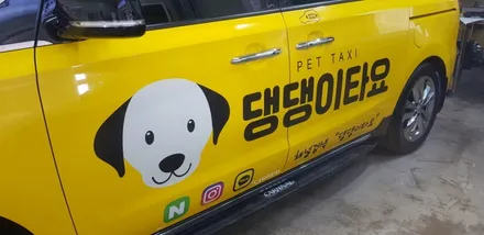 카니발 전체랩핑 & 차랭광고 #댕댕이타요 #광고차량랩핑 / 일산,김포,파주