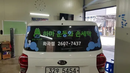 레이 벤 차량광고랩핑 #빨래방 #명진카스킨 / 일산,김포,파주