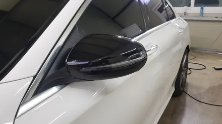 벤츠 C200 루프스킨 & 사이드미러 랩핑 #3M2080 #블랙유광 / 일산,김포,파주