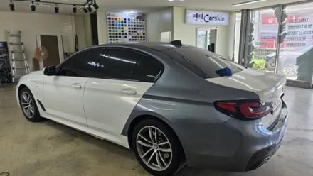 520d 부분랩핑 #대물보험처리 #명진카스킨 / 일산,김포,파주