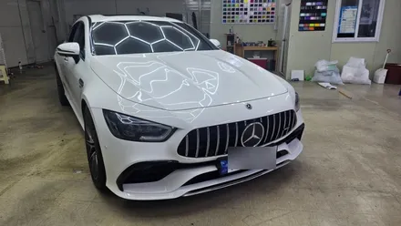 C63 전체랩핑 #사틴블랙 #명진카스킨 / 일산,김포,파주