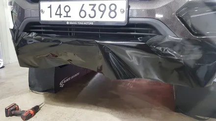 티볼리 부분랩핑 #범퍼스컷 #디퓨져 / 일산,김포,파주