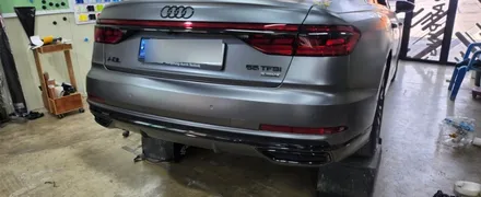 A8 롱바디 뒷범퍼 부분랩핑 #에이버리 #그레이메탈릭 / 일산,김포,파주