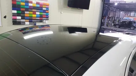 벤츠 C200 루프스킨 & 사이드미러 랩핑 #3M2080 #블랙유광 / 일산,김포,파주