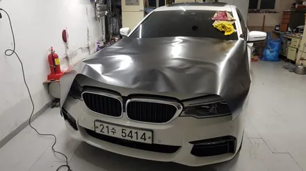 BMW 520d 전체랩핑 #사틴블랙 #에이버리 / 일산,김포,파주