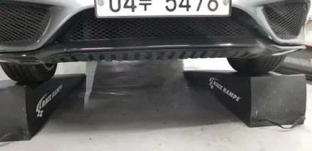 C class 프런트 범퍼 립 랩핑 #부분랩핑 #블랙유광 / 일산,김포,파주