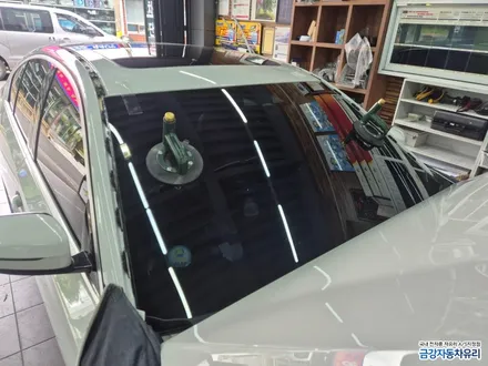 사천자동차유리 BMW 520d 전면유리 교환 및 스미스벨라 썬팅 / 경남 진주