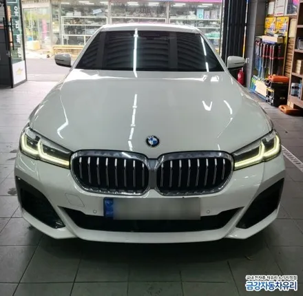 사천자동차유리 BMW 520d 전면유리 교환 및 스미스벨라 썬팅 / 경남 진주