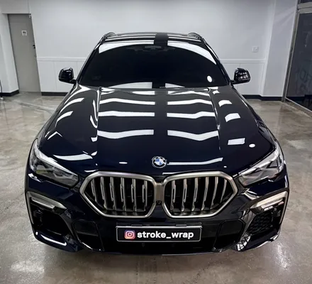 BMW X6 사틴 다크 그레이 전체랩핑