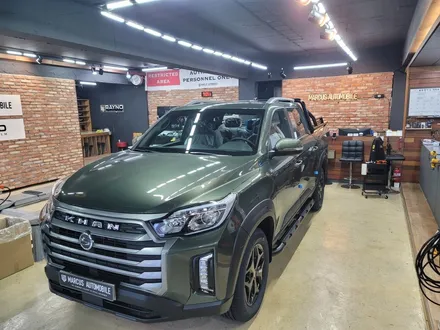 부산 주례 렉스턴 스포츠 칸 레이노 크로마R9 썬팅 & 파인뷰 LX5000 power / 부산 사상구
