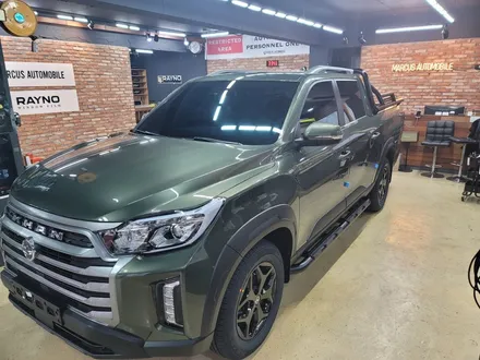 부산 주례 렉스턴 스포츠 칸 레이노 크로마R9 썬팅 & 파인뷰 LX5000 power / 부산 사상구