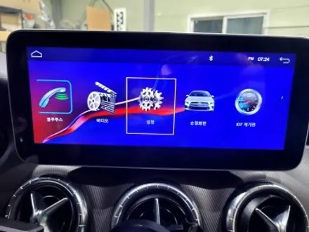 벤츠 CLA 200 15년식에 무선 카플레이 10.25인치모니터 교체 시공하기 / 인천 계양