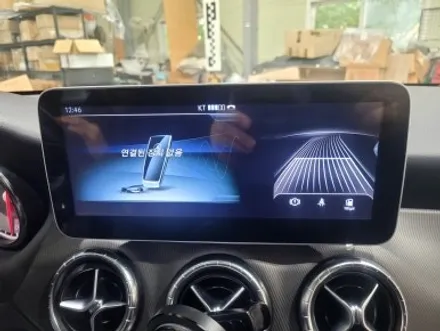 벤츠 CLA 200 15년식에 무선 카플레이 10.25인치모니터 교체 시공하기 / 인천 계양