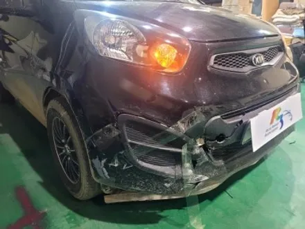 올뉴모닝 14년식 사고차량 프론트범퍼 교체 시공 / 인천 계양구