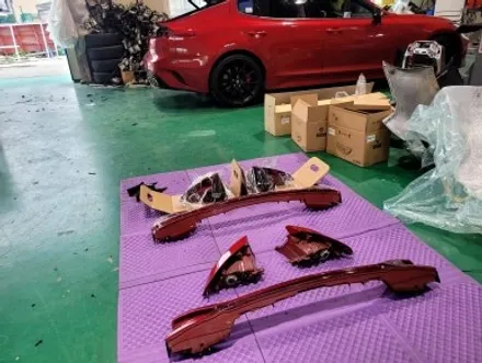스팅어 19년식 차량에 마이스터 테일램프,비상등방지모듈 시공 장착 하기 / 인천 계양