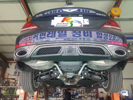 제네시스G70 듀얼머플러 스포츠패키지 시공%제네시스G70스포츠패키지% / 인천 계양