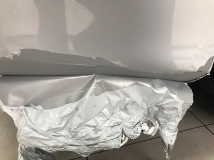 포항 경주 자동차랩핑 제거 후 전체랩핑 벤츠 S350 흰색에서 검정으로! / 포항, 경주