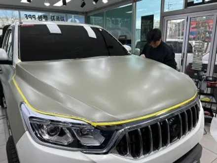 포항랩핑 쌍용 렉스턴 스포츠 칸 러그컴벳그린 랩토라이너 전체랩핑 / 포항, 경주