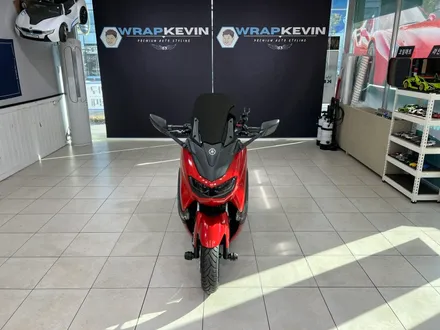 경북바이크랩핑 야마하 NMAX 125 유광드래곤파이어레드 전체랩핑 / 포항, 경주