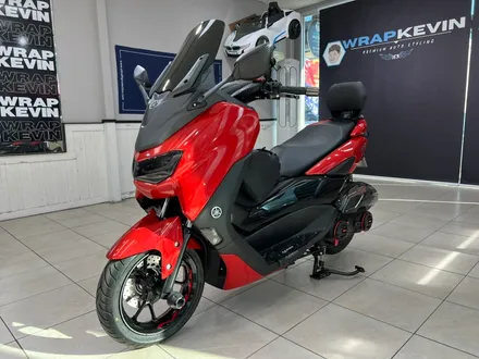 경북바이크랩핑 야마하 NMAX 125 유광드래곤파이어레드 전체랩핑 / 포항, 경주