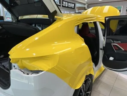 포항랩핑 BMW X2 U10 유광브라이트옐로우 전체랩핑, 크롬죽이기 / 포항, 경주