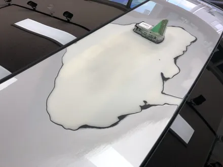 포항 경주 자동차랩핑 제거 후 전체랩핑 벤츠 S350 흰색에서 검정으로! / 포항, 경주