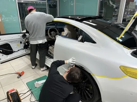 포항 자동차랩핑 벤츠 E450 쿠페 사틴플립고스트펄 전체랩핑 / 포항, 경주