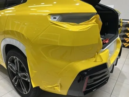 포항랩핑 BMW X2 U10 유광브라이트옐로우 전체랩핑, 크롬죽이기 / 포항, 경주