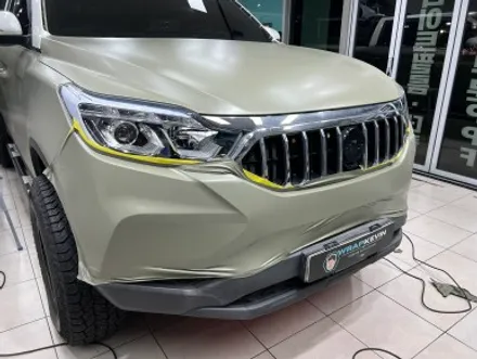 포항랩핑 쌍용 렉스턴 스포츠 칸 러그컴벳그린 랩토라이너 전체랩핑 / 포항, 경주