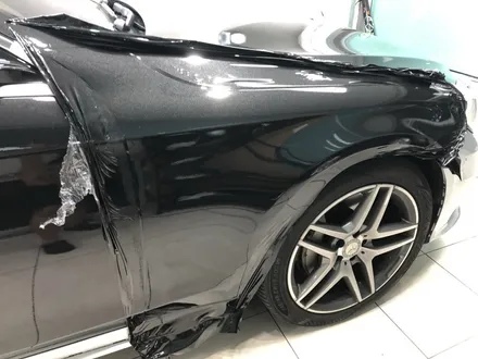 포항 경주 자동차랩핑 제거 후 전체랩핑 벤츠 S350 흰색에서 검정으로! / 포항, 경주
