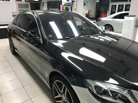 포항 경주 자동차랩핑 제거 후 전체랩핑 벤츠 S350 흰색에서 검정으로! / 포항, 경주