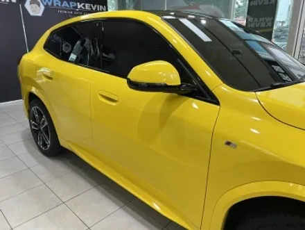 포항랩핑 BMW X2 U10 유광브라이트옐로우 전체랩핑, 크롬죽이기 / 포항, 경주