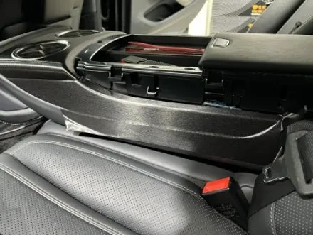 경주랩핑 벤츠 S560 W222 브러쉬블랙으로 실내랩핑 우드죽이기 / 포항, 경주