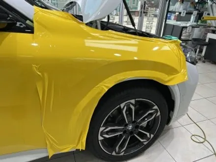 포항랩핑 BMW X2 U10 유광브라이트옐로우 전체랩핑, 크롬죽이기 / 포항, 경주