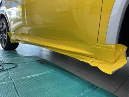 포항랩핑 BMW X2 U10 유광브라이트옐로우 전체랩핑, 크롬죽이기 / 포항, 경주