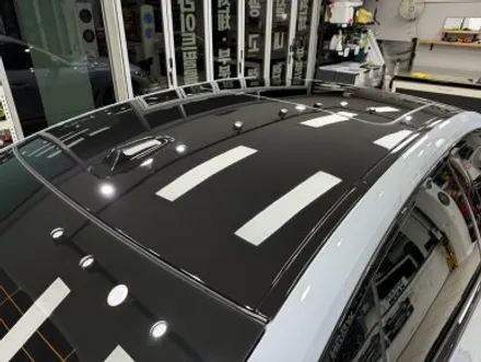 포항랩핑 포항PPF BMW i4 블랙PPF 루프스킨 / 현대 아반떼 CN7 블랙카본 루프스킨 / 포항, 경주