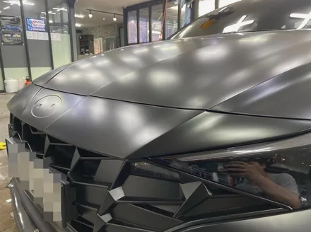 울산 아반떼N 전체랩핑 사틴블랙 후기 / 울산광역시 북구