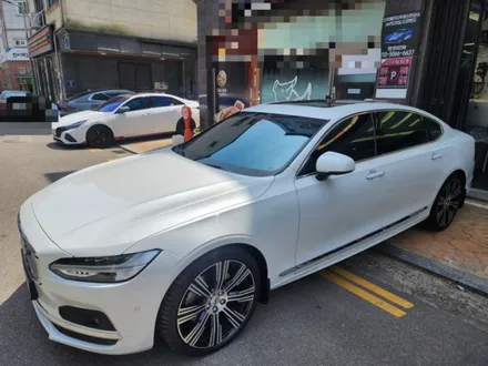 2022년식 볼보s90 남동구 인천자동차썬팅 글라스틴트 레이니블루 반사썬팅 시공