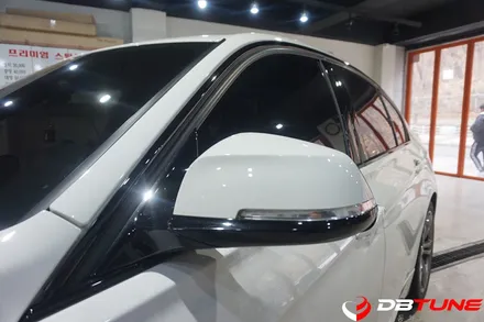 경기도 수원 안산랩핑 전문점 디비튠 : BMW 320D차량 미러커버, 스포일러 및 루프스킨 시공해드렸어요! / 안산시 상록구 이동