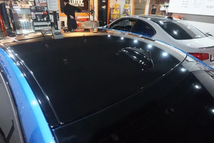 320d 블루블랙 투톤 랩핑~안산 루프스킨 카스킨 전문 디비튠에서! / 안산시 상록구 이동
