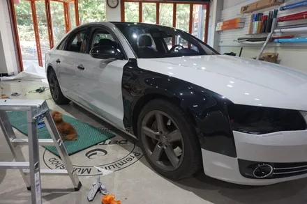 3일간의 대장정!전체랩핑작업으로 나만의 아우디 A8로 튜닝하기 / 안산시 상록구 이동
