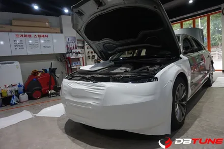 경기도 안산랩핑 튜닝 전문점 디비튠 : 아우디 A8 전체랩핑 시공 / 안산시 상록구 이동