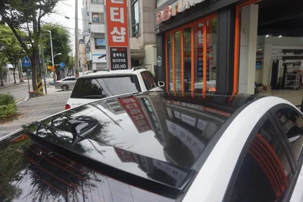 아반떼md 루프스킨 재시공은 안산 랩핑 카스킨 전문점에서 시공 받으세요~ / 안산시 상록구 이동