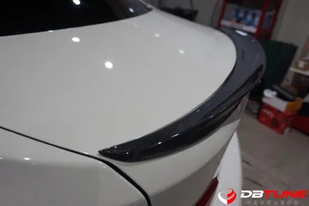 경기도 수원 안산랩핑 전문점 디비튠 : BMW 320D차량 미러커버, 스포일러 및 루프스킨 시공해드렸어요! / 안산시 상록구 이동